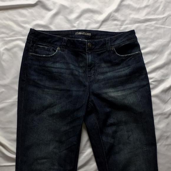 🔴𝗕𝗢𝗚𝗢🔴maurices size 11 12 regular straight womens jeans - Picture 3 of 16